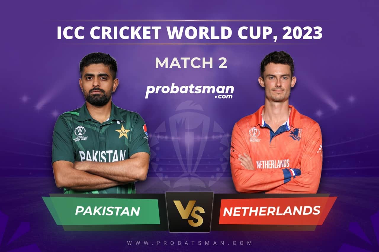 Match 2 of ICC Cricket World Cup 2023 between Pakistan vs Netherlands