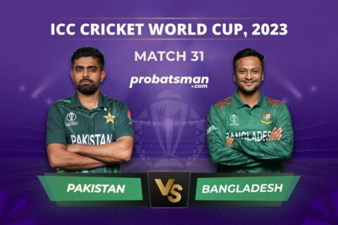 Match 31 of ICC Cricket World Cup 2023 between Pakistan vs Bangladesh