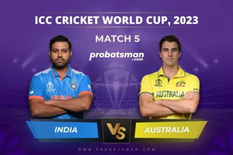 Match 5 of ICC Cricket World Cup 2023 between India vs Australia