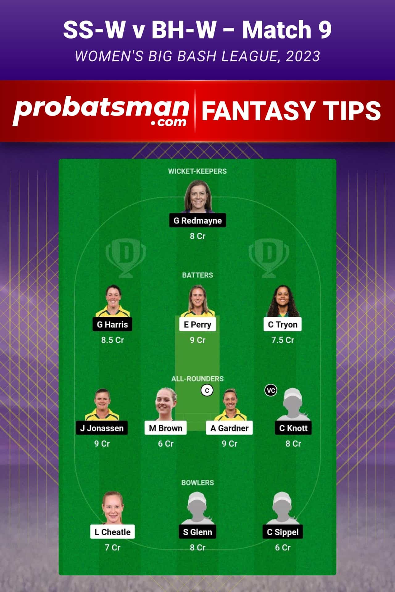 SS-W vs BH-W Dream11 Prediction - Fantasy Team 2 SS-W vs BH-W Dream11 Prediction - Fantasy Team 2
