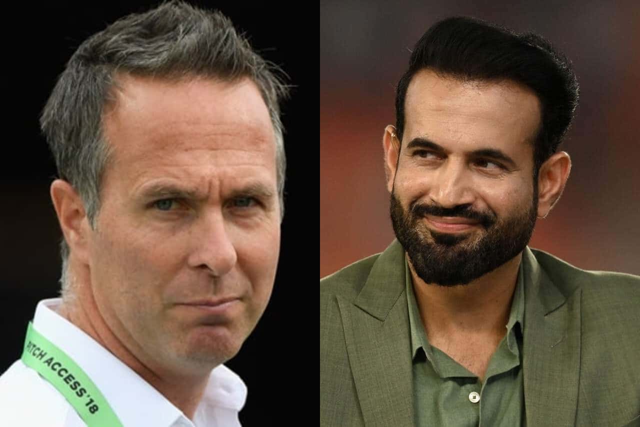 Michael Vaughan and irfan Pathan