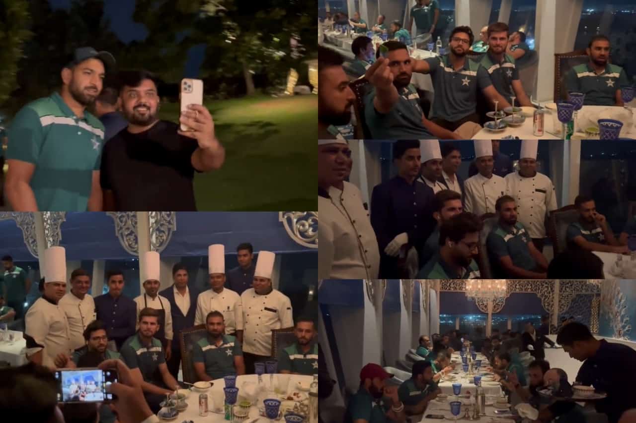 Pakistan Cricket Stars With Fans in Hyderabad