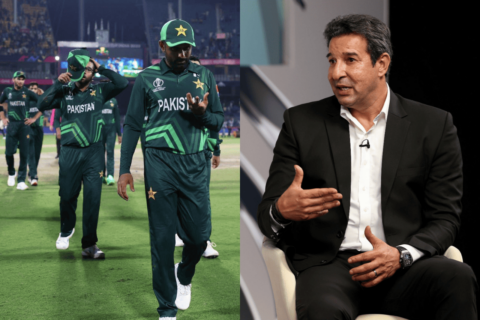 Pakistan Team & Wasim Akram