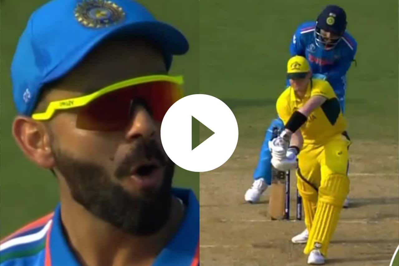 Virat Reacts as Ravindra Jadeja Bowls Dismiss Steve Smith