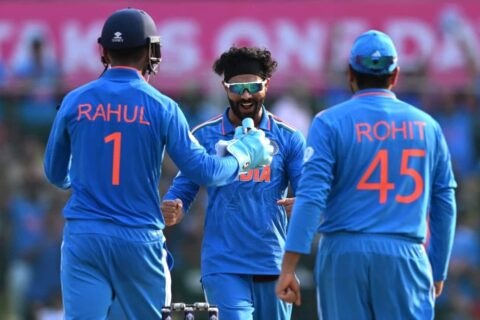 Ravindra Jadeja along With KL Rahul & Rohit Sharma