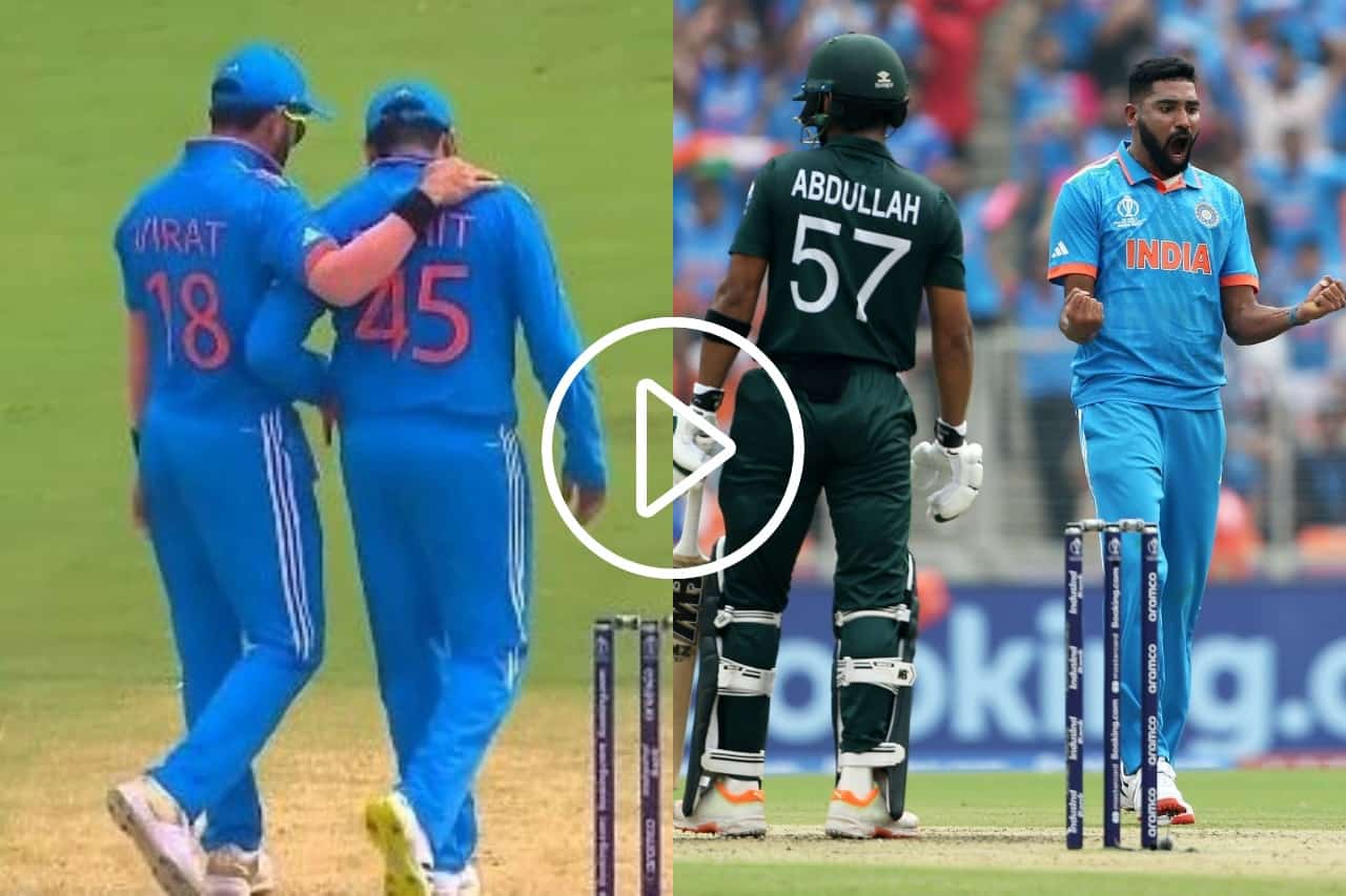 Strategy Session by Virat Kohli and Rohit Sharma Leads to Siraj's Wicket of Abdullah Shafique