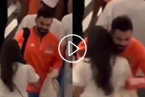 [Watch] Virat Kohli Hugs Rohit Sharma’s Wife Ritika Sajdeh After India’s Win Over Pakistan in World Cup Clash