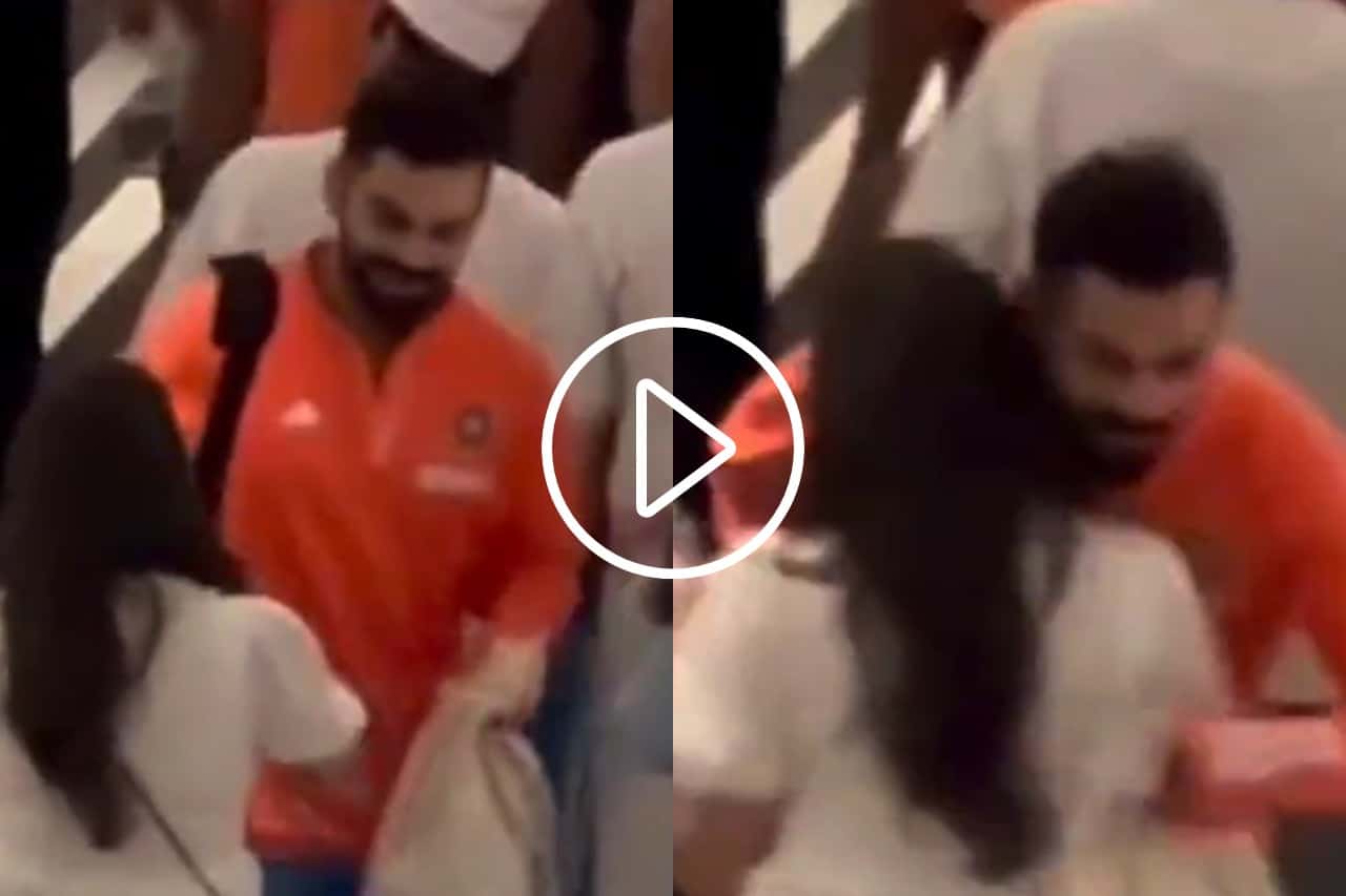 Virat Kohli Hugs Rohit Sharma’s Wife Ritika Sajdeh