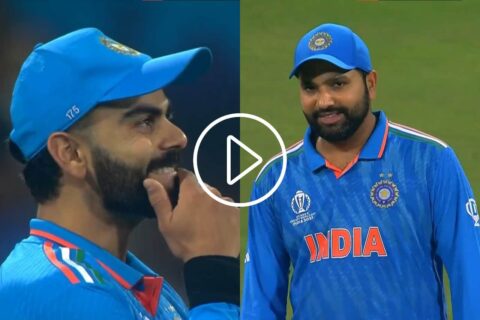 ODI World Cup 2023: [Watch] Virat Kohli Requests Rohit Sharma to Let Him Bowl One Over Against England