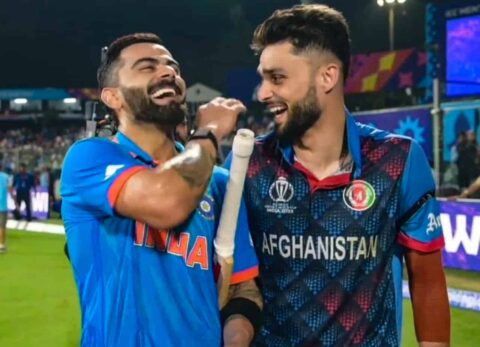 Virat Kohli and Naveen-ul-Haq