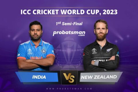 1st Semi-Final of ICC Cricket World Cup 2023 between India vs New Zealand