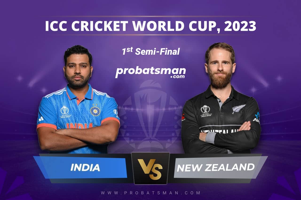 1st Semi-Final of ICC Cricket World Cup 2023 between India vs New Zealand
