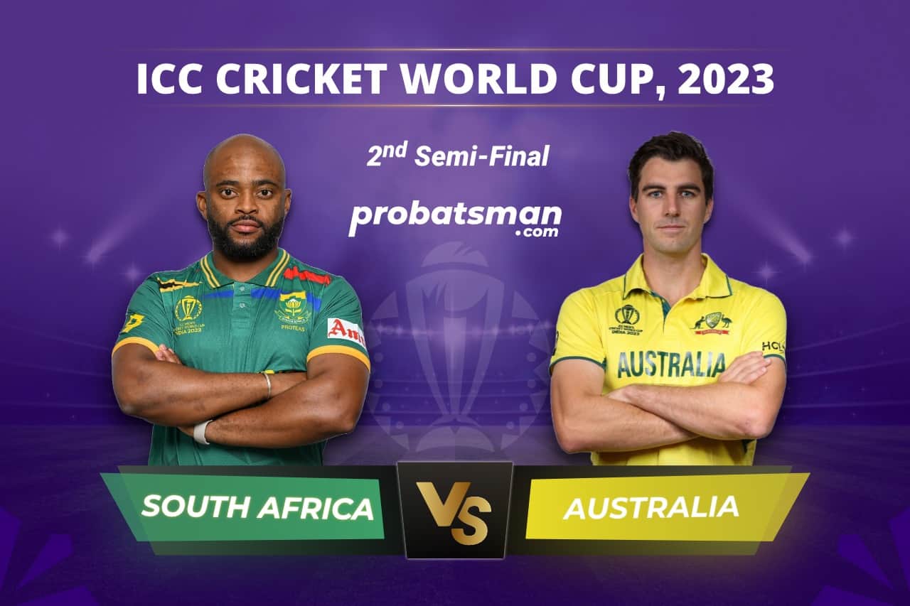 SA vs AUS Dream11 Prediction For 2nd Semi-Final of 2023 ODI World Cup at Eden Gardens, Kolkata 2nd Semi-Final of ICC Cricket World Cup 2023 between Australia vs South Africa