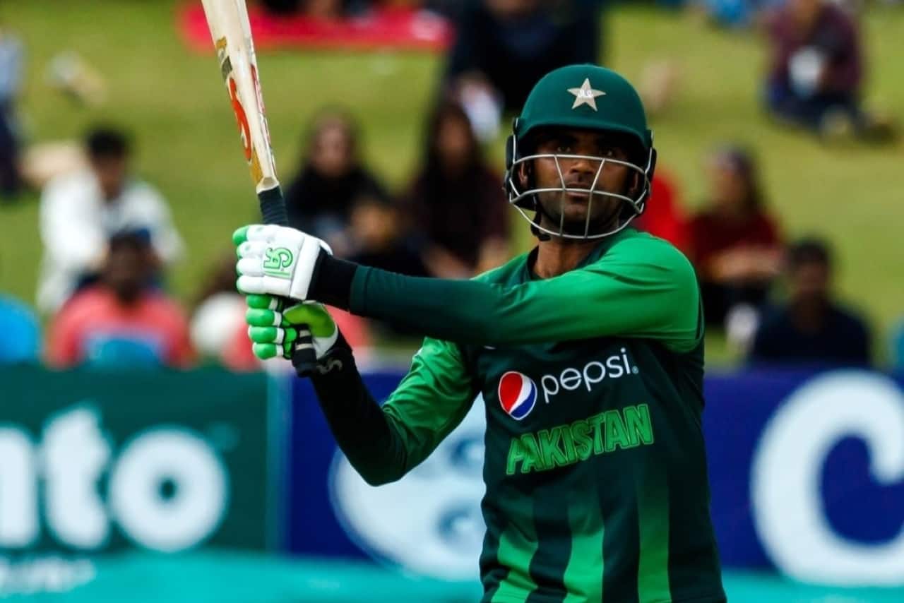 Fakhar Zaman celebrating his double century
