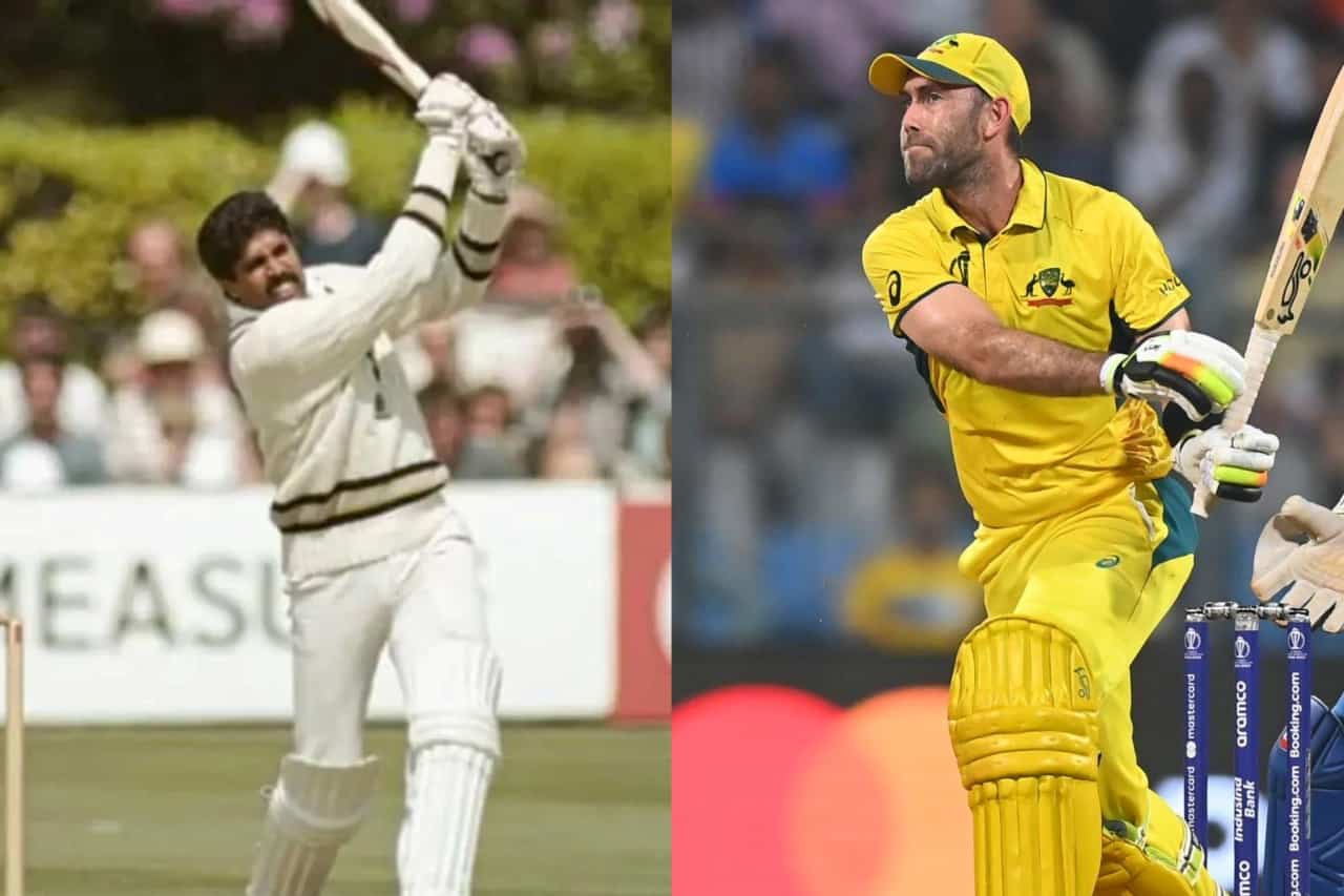 Kapil Dev and Glenn Maxwell