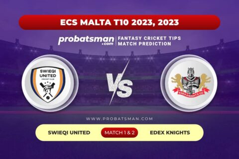 SWU vs EDK Dream11 Prediction With Stats, Pitch Report & Player Record of ECS Malta, Encore, 2023 For Match 1 & 2