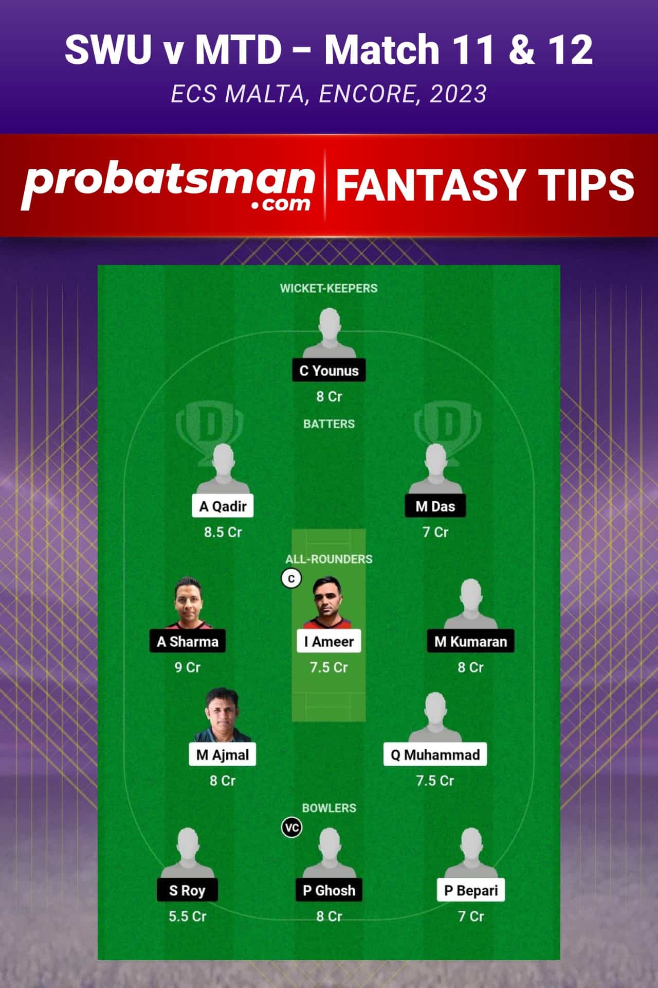 SWU vs MTD Dream11 Prediction - Fantasy Team 2 SWU vs MTD Dream11 Prediction - Fantasy Team 2