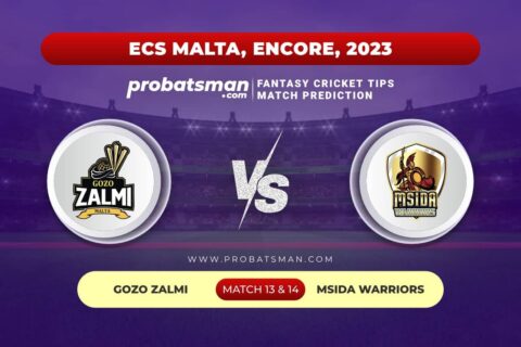 GZZ vs MSW Dream11 Prediction With Stats, Pitch Report & Player Record of ECS Malta, Encore, 2023 For Match 13 & 14
