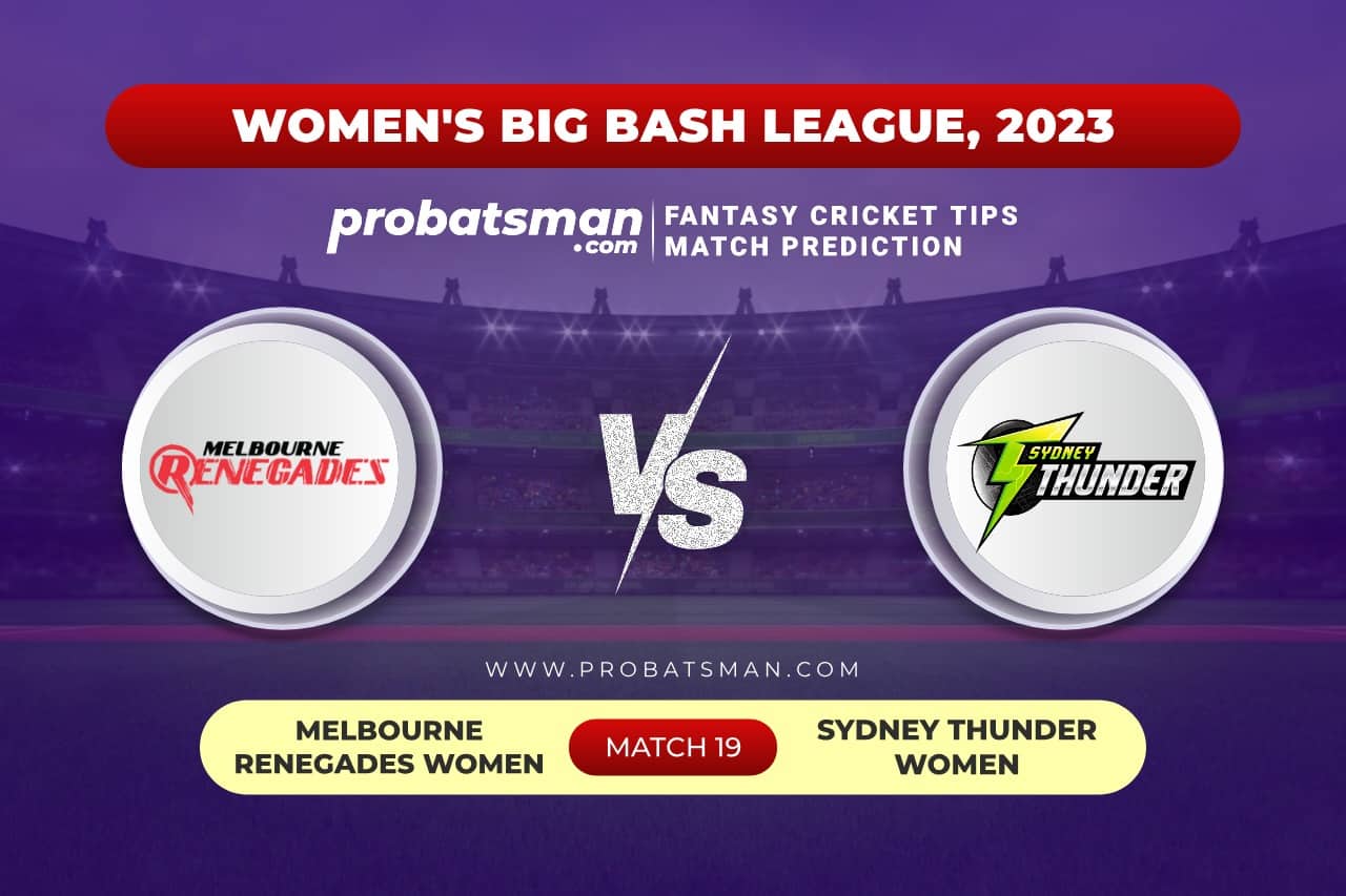 MR-W vs ST-W Dream11 Prediction With Stats, Pitch Report & Player Record of Women's Big Bash League (WBBL), 2023 For Match 19 Match 19 MR-W vs ST-W Women's Big Bash League (WBBL) 2023