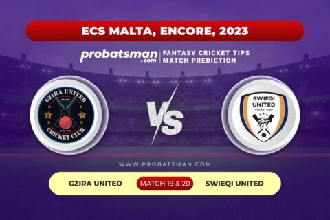 GU vs SWU Dream11 Prediction With Stats, Pitch Report & Player Record of ECS Malta, Encore, 2023 For Match 19 & 20