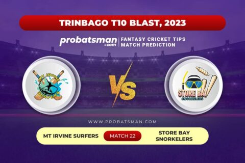 Match 22 MIS vs SBS TrinBago T10 Blast 2023