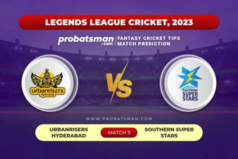 Match 3 UHY vs SSS Legends League Cricket 2023