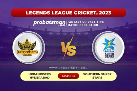 Match 3 UHY vs SSS Legends League Cricket 2023
