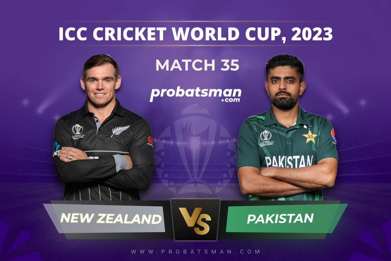 NZ vs PAK Dream11 Prediction For Match 35 of ODI World Cup 2023 at M.Chinnaswamy Stadium in Bengaluru Match 35 of ICC Cricket World Cup 2023 between New Zealand vs Pakistan
