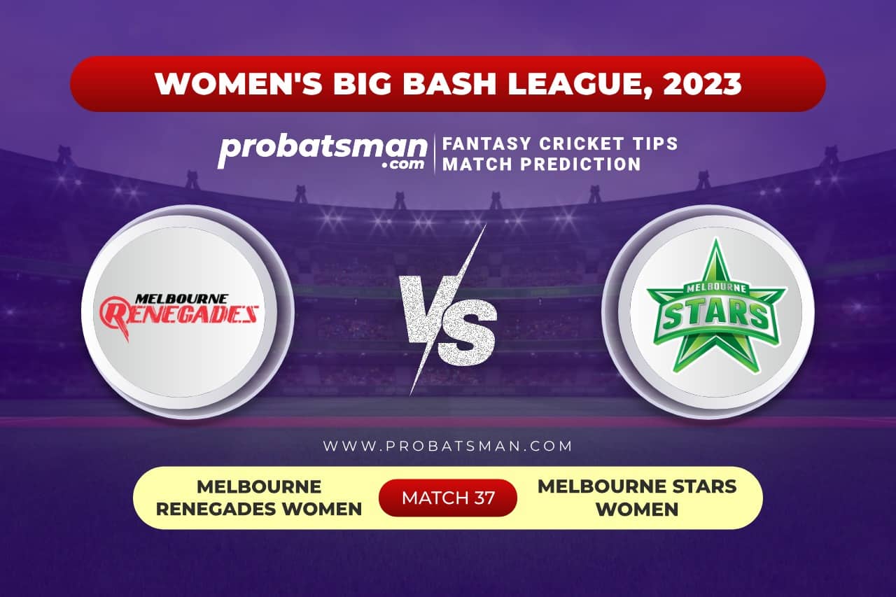MR-W vs MS-W Dream11 Prediction With Stats, Pitch Report & Player Record of Women's Big Bash League (WBBL), 2023 For Match 37 Match 37 MR-W vs MS-W Women's Big Bash League (WBBL) 2023