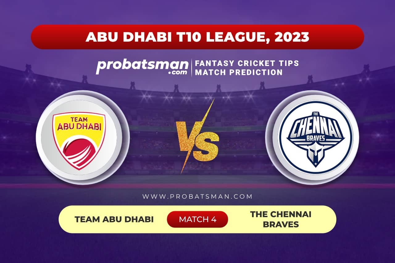 Match 4 TAD vs CB Abu Dhabi T10 League 2023