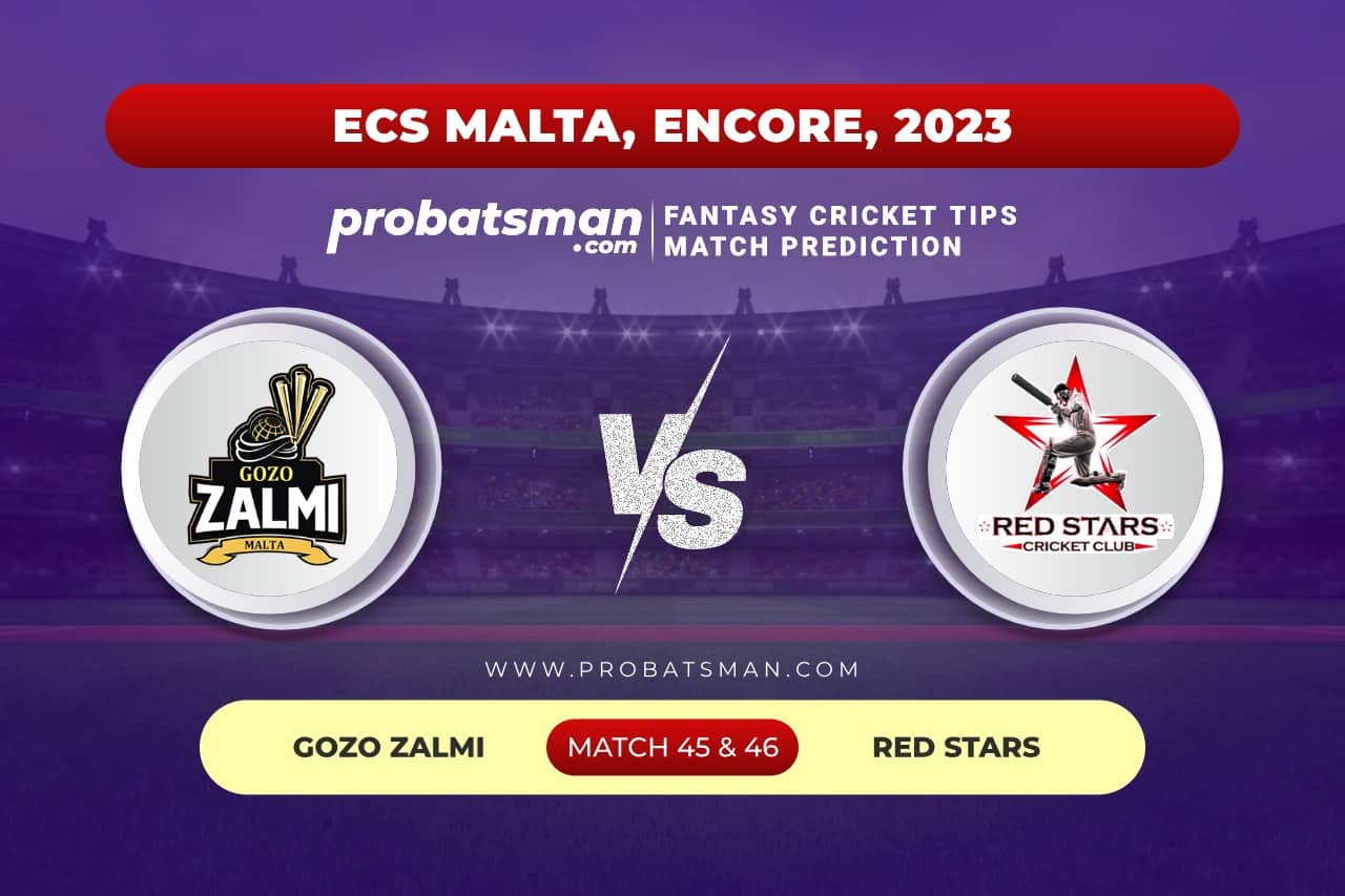 GZZ vs RDS Dream11 Prediction With Stats, Pitch Report & Player Record of ECS Malta, Encore, 2023 For Match 45 & 46 Match 45 and 46 - GZZ vs RDS of ECS Malta Encore 2023