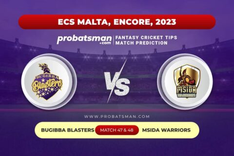 BBL vs MSW Dream11 Prediction With Stats, Pitch Report & Player Record of ECS Malta, Encore, 2023 For Match 47 & 48