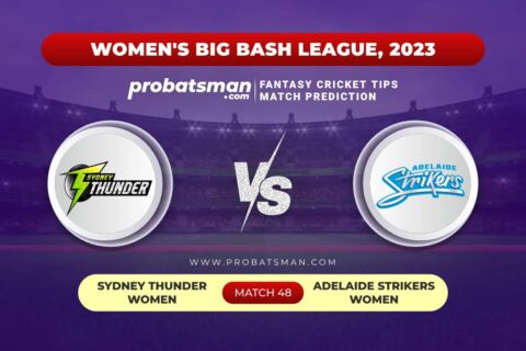 ST-W vs AS-W Dream11 Prediction With Stats, Pitch Report & Player Record of Women’s Big Bash League (WBBL), 2023 For Match 48