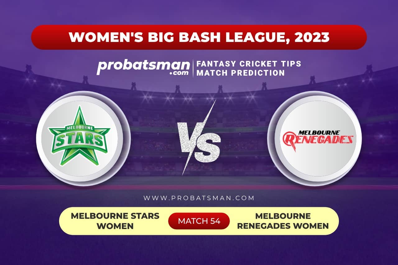 Match 54 MS-W vs MR-W Women's Big Bash League (WBBL) 2023