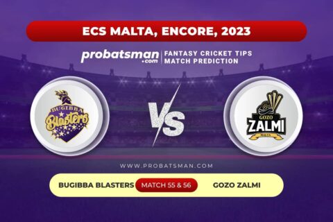 BBL vs GZZ Dream11 Prediction With Stats, Pitch Report & Player Record of ECS Malta, Encore, 2023 For Match 55 & 56