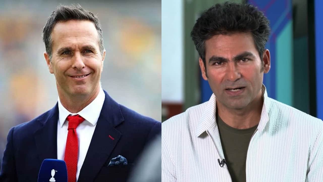 Michael Vaughan and Mohammad Kaif