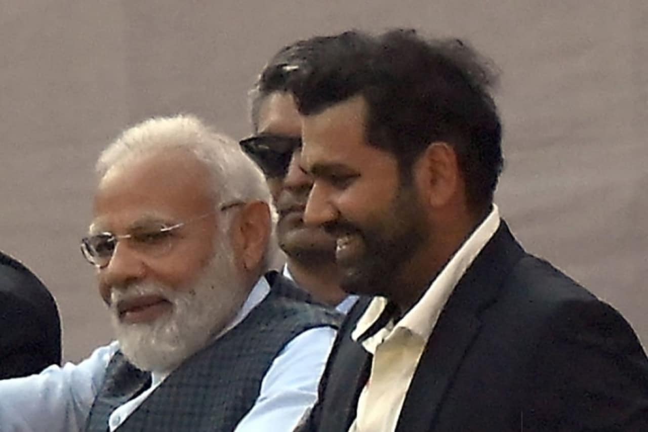 Indian Prime Minister Narendra Modi to Attend World Cup 2023 Final at Ahmedabad - Report Narendra Modi & Rohit Sharma
