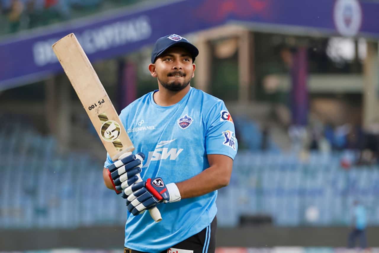 Prithvi Shaw of Delhi Capitals in IPL