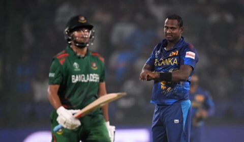 Shakib Al Hasan and Angelo Mathews