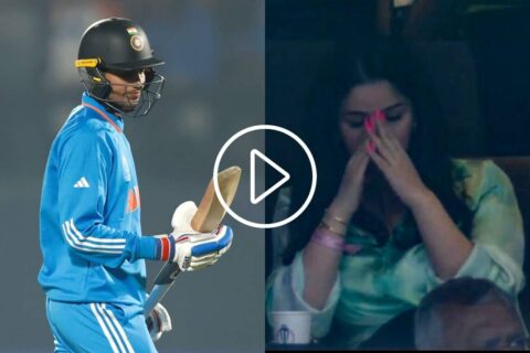 [Watch] Sara Tendulkar Unhappy as Shubman Gill Misses Century by 8 Runs Against Sri Lanka