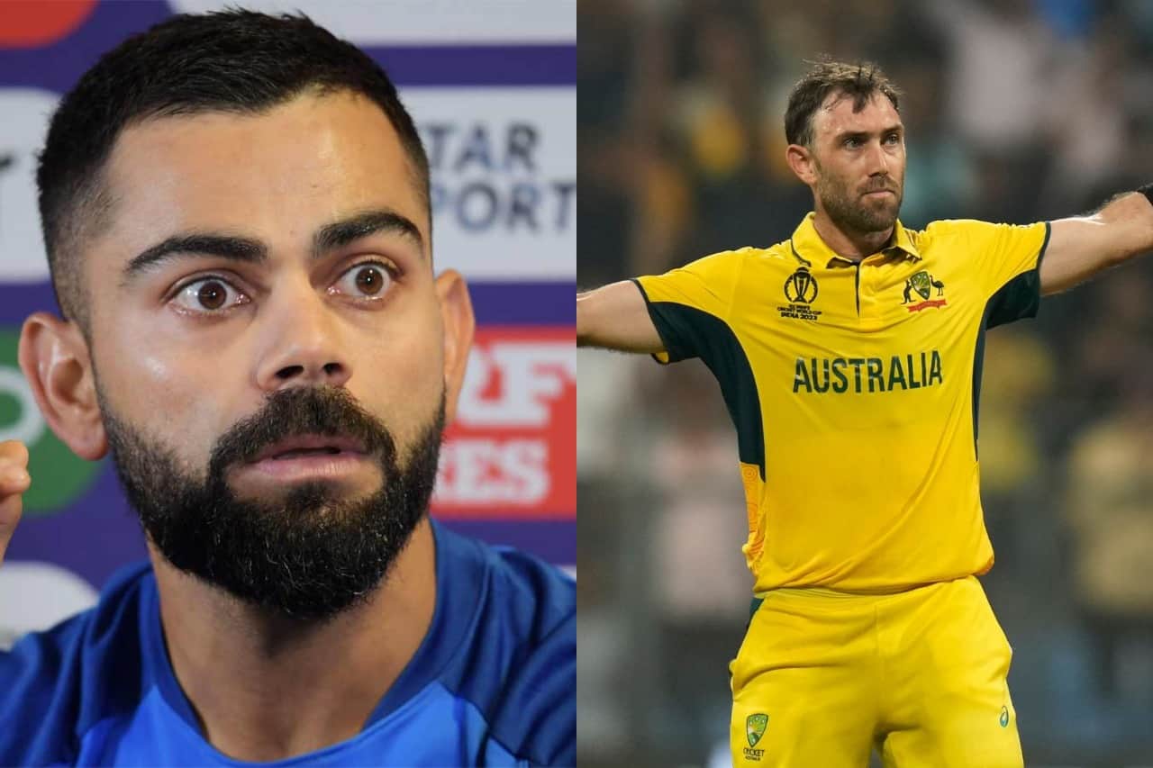 Virat Kohli reacts to Glenn Maxwell 200