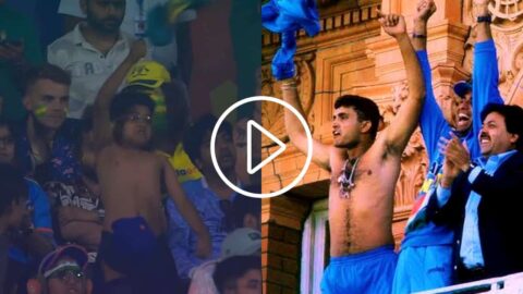 [Watch] Young Fan Emulate Sourav Ganguly’s Famous Shirtless Celebration at Eden Gardens