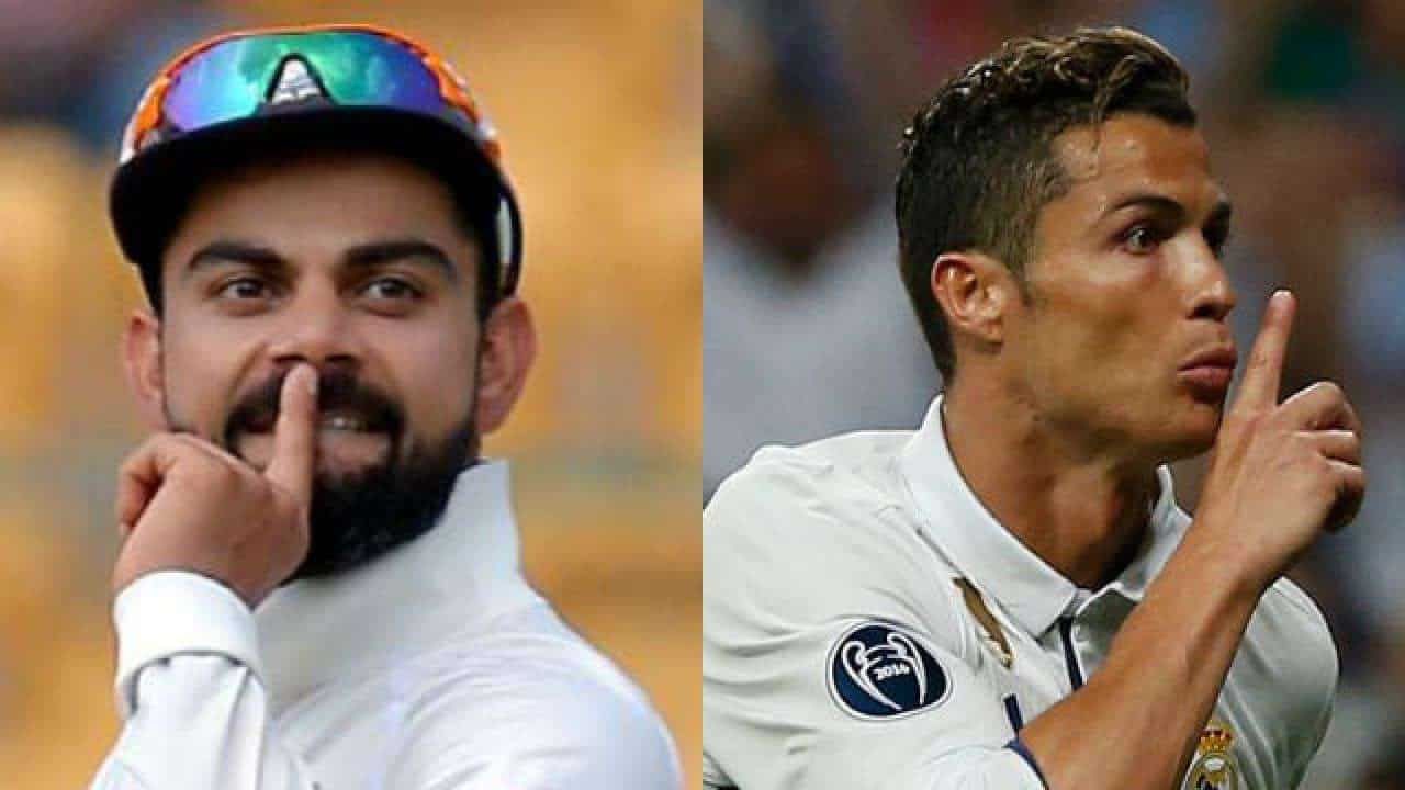 Virat Kohli Receives Huge Comparison to Ronaldo and Messi from Ian Bishop Virat Kohli & Cristiano Ronaldo