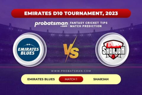 Match 1 EMB vs SHA Emirates D10 Tournament, 2023