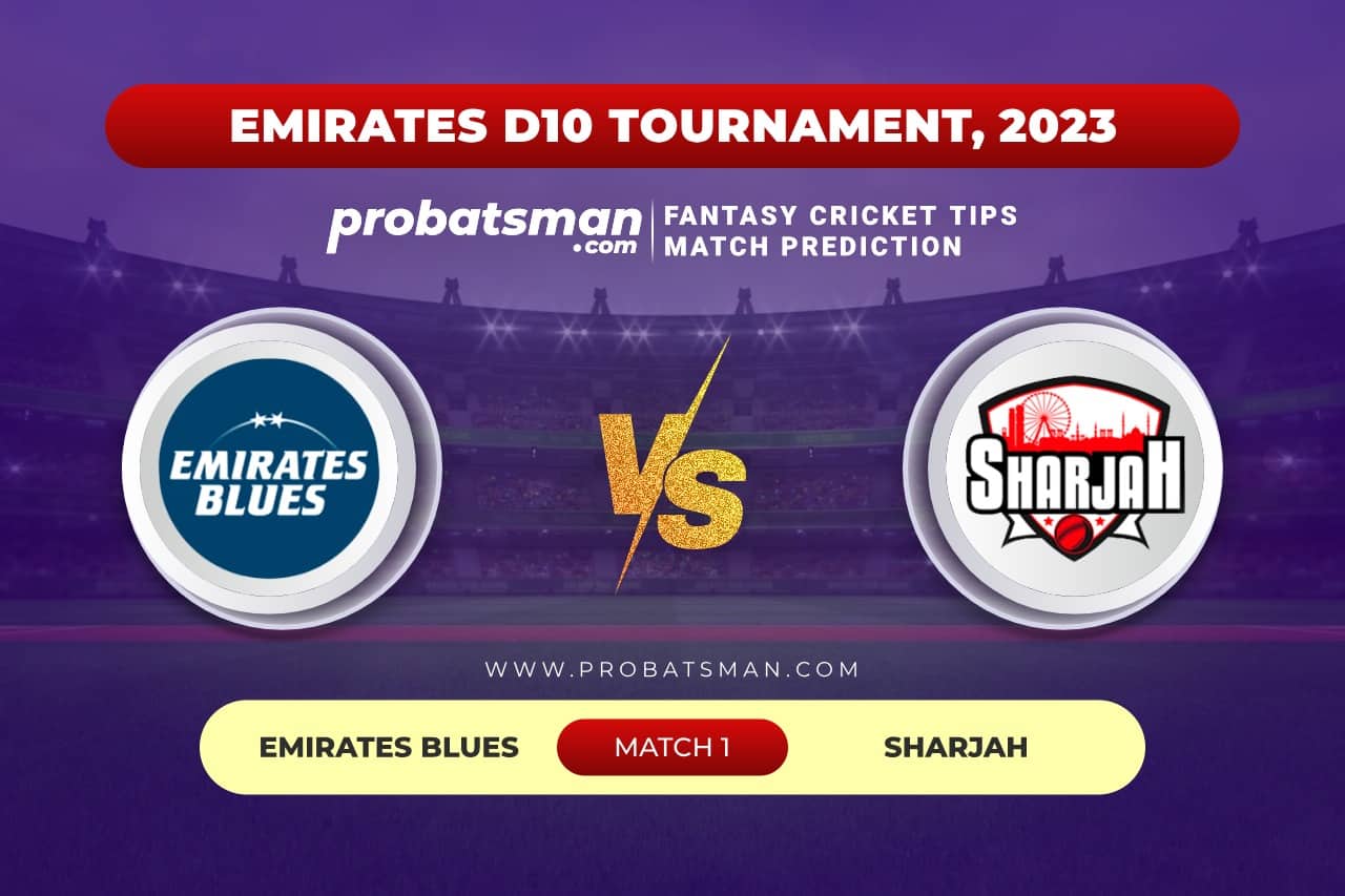 Match 1 EMB vs SHA Emirates D10 Tournament, 2023