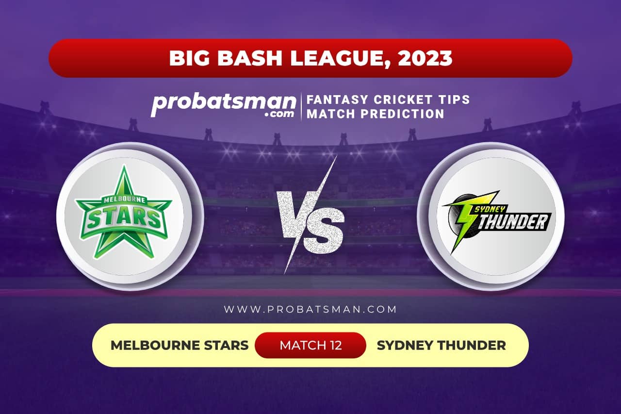 Match 12 STA vs THU Big Bash League (BBL) 2023-24