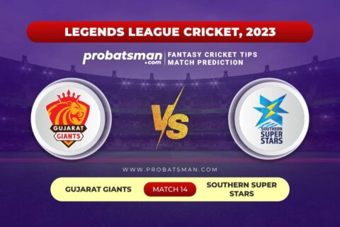 Match 14 GJG vs SSS Legends League Cricket 2023