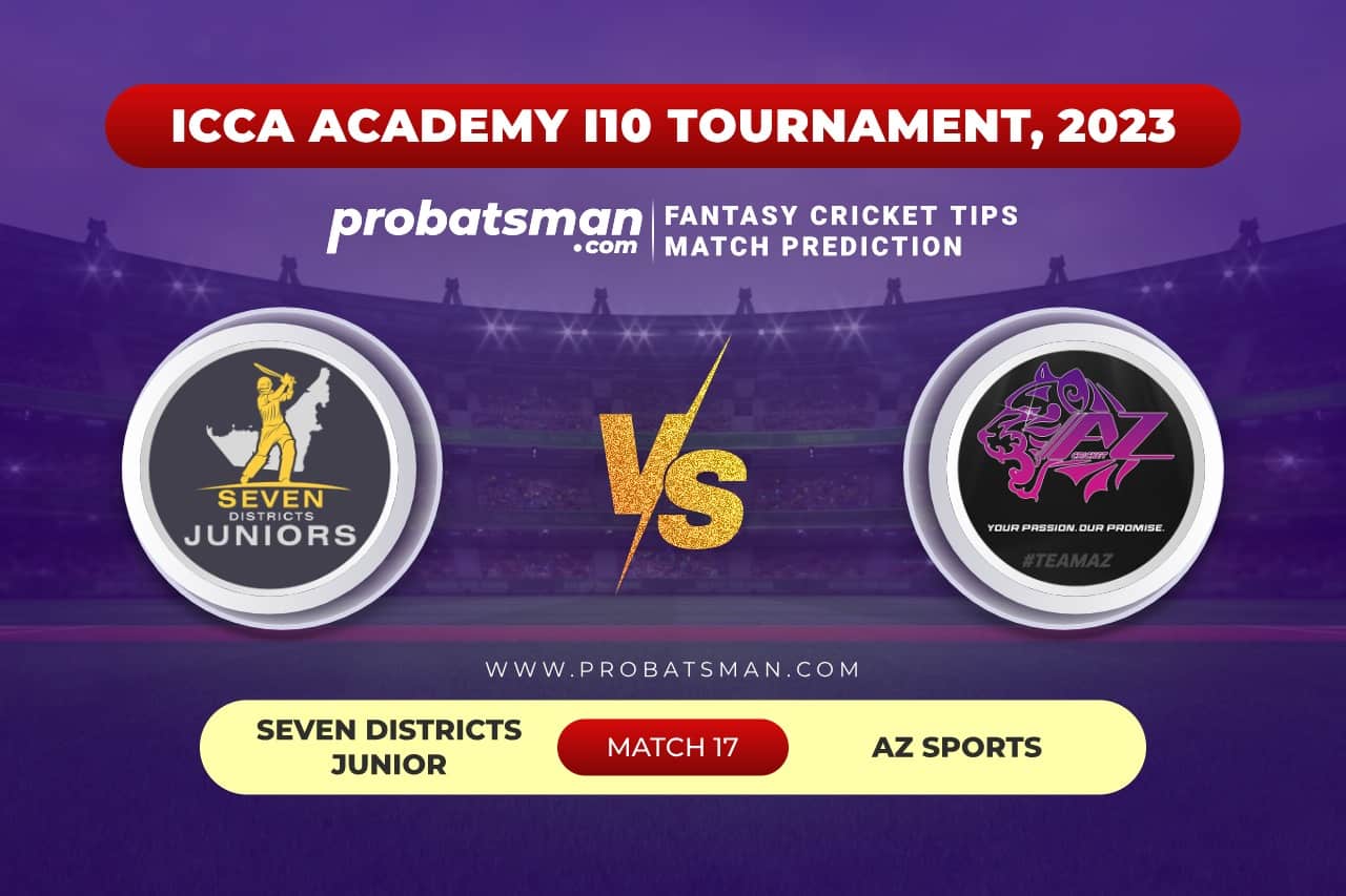 Match 17 SVDJ vs AZ ICCA Academy i10 Tournament, 2023