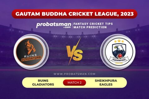 RGL vs SKE Dream11 Prediction With Stats, Pitch Report & Player Record of Gautam Buddha Cricket League, 2023 For Match 2