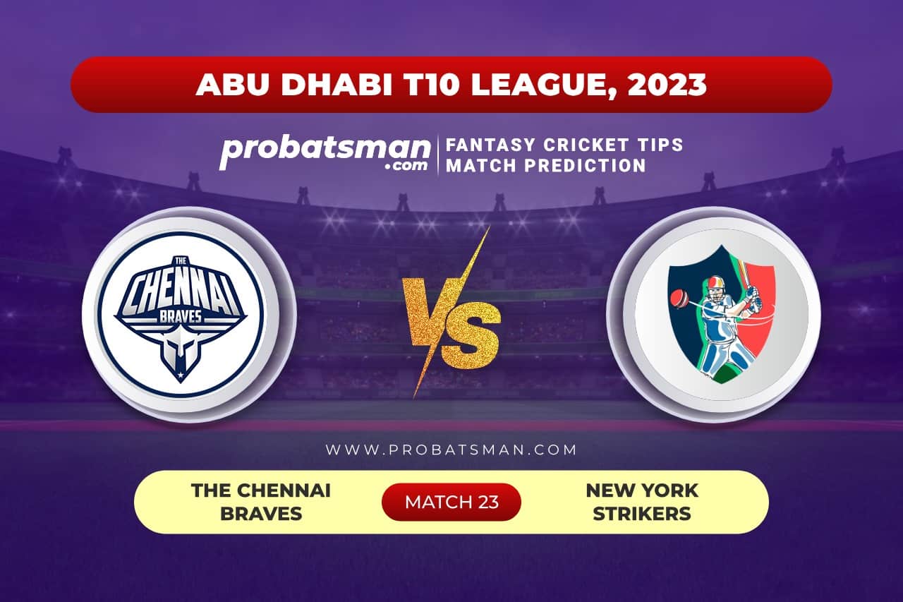 Match 23 CB vs NYS Abu Dhabi T10 League 2023